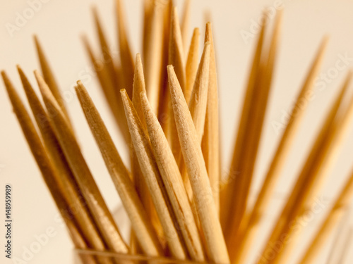 cocktail sticks on a white background clear