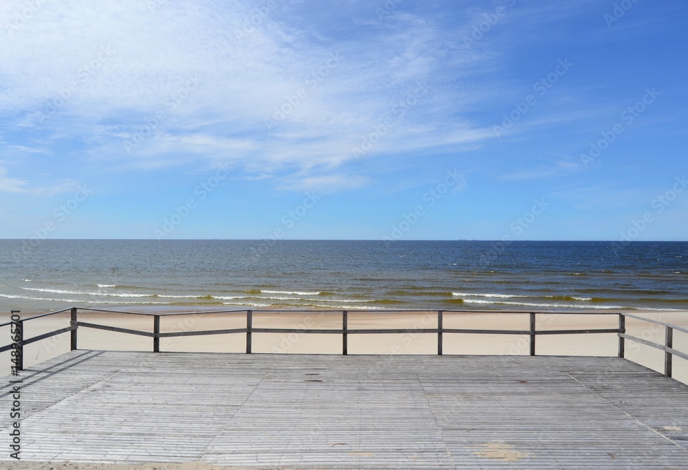 Obraz premium beach sea sky ocean