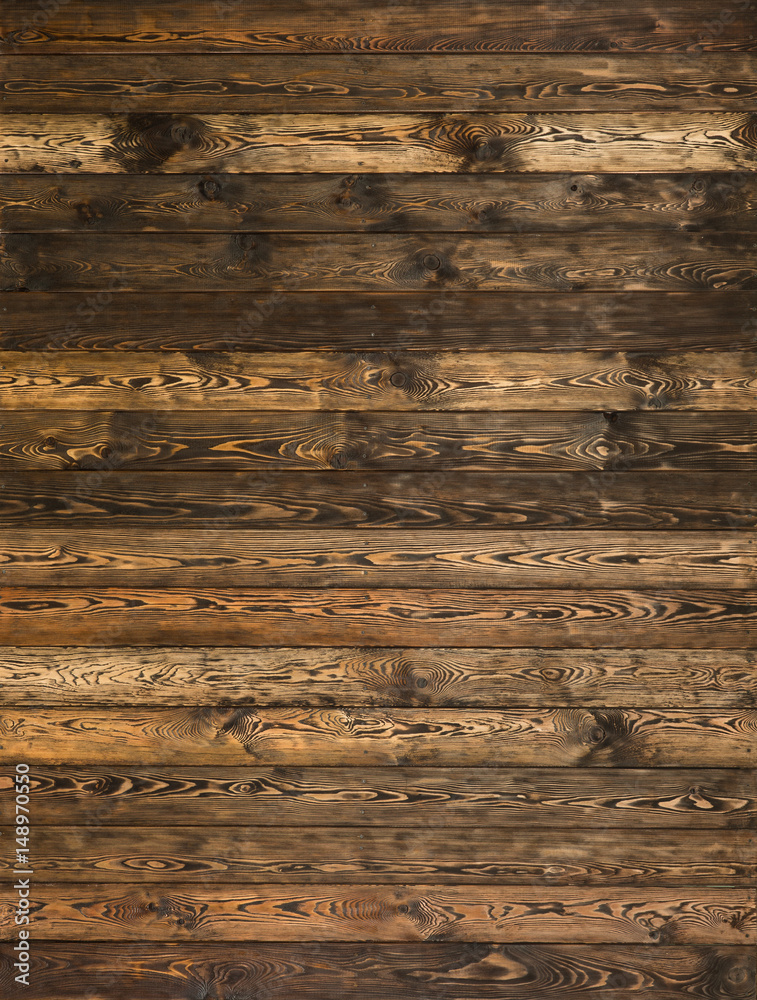 Obraz premium Wood flooring texture.Restored old wooden boards.Background of horizontal village slats