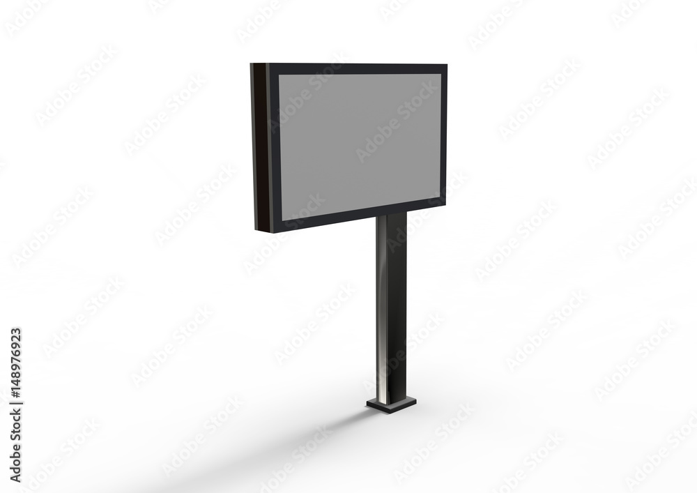 Fototapeta premium billboard reklamowy na białym tle