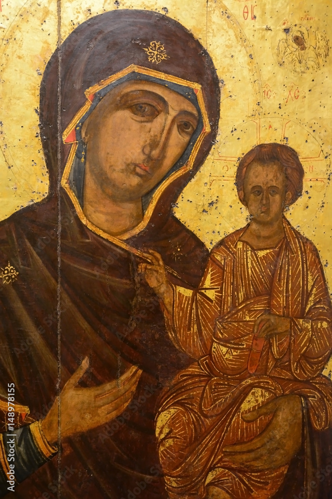 Antique Russian orthodox icon