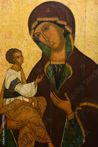 Antique Russian orthodox icon