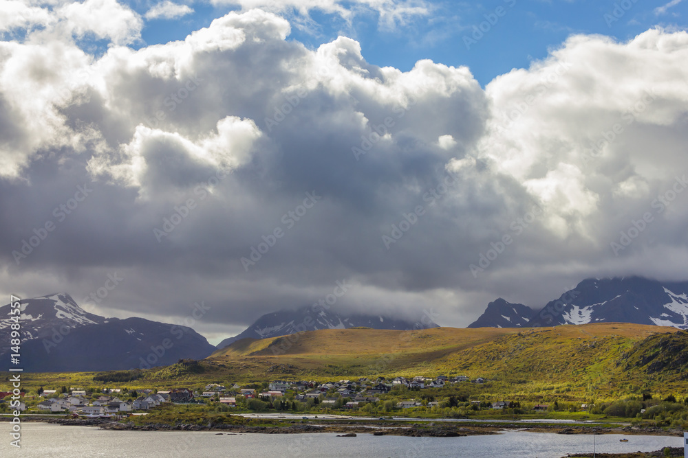 Beautiful view of Lofoten Islands in Norway