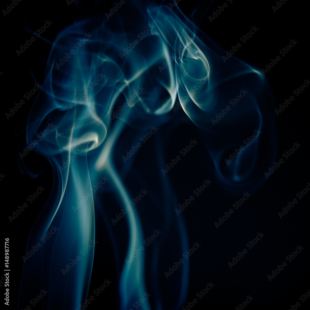 Obraz premium Smoke On Black Background