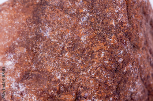 Photos macro spinel stone on a white background