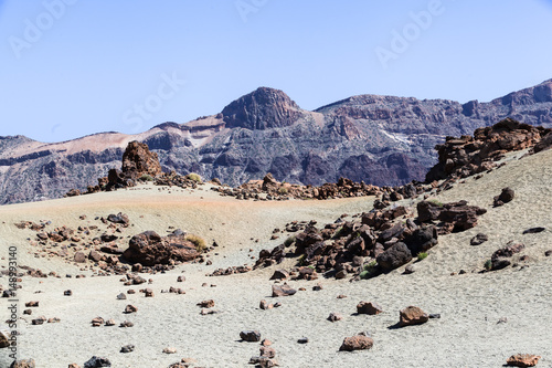 Los Roques de Garcia, unique emblematic Teide Volcano of the island of Tenerife