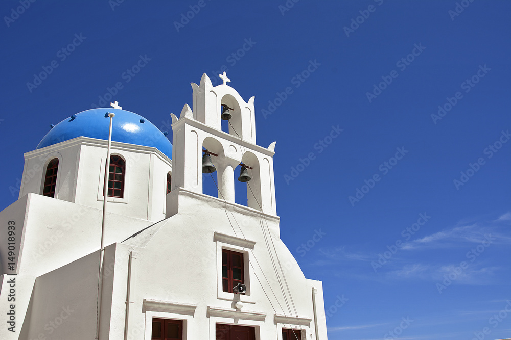 Greek church and sky