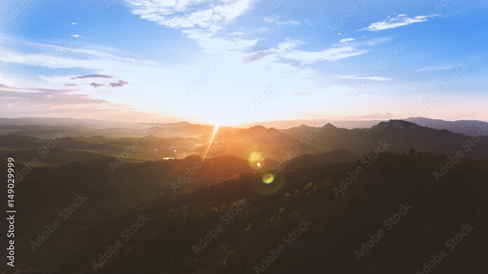 Obraz premium Sunset in mountain