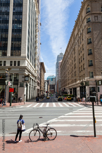 Downtown San Francisco Intersection Daytime