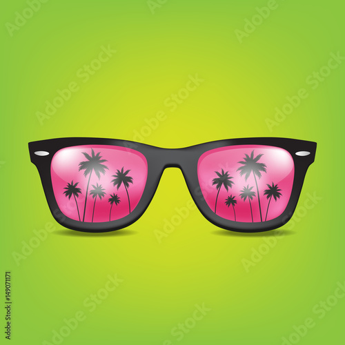 sunglasses. vector illustration