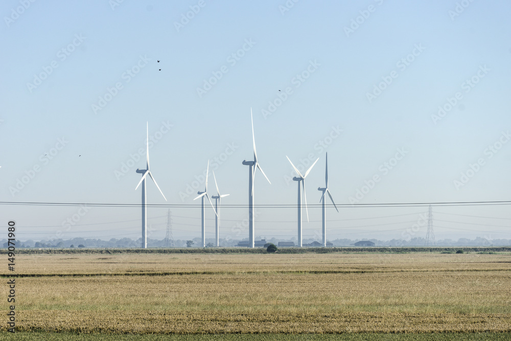 Romney Marsh wind turbines. Romney Marsh wind turbines.