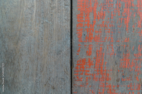 Wood and colored wood background ,floor of fishing boat.