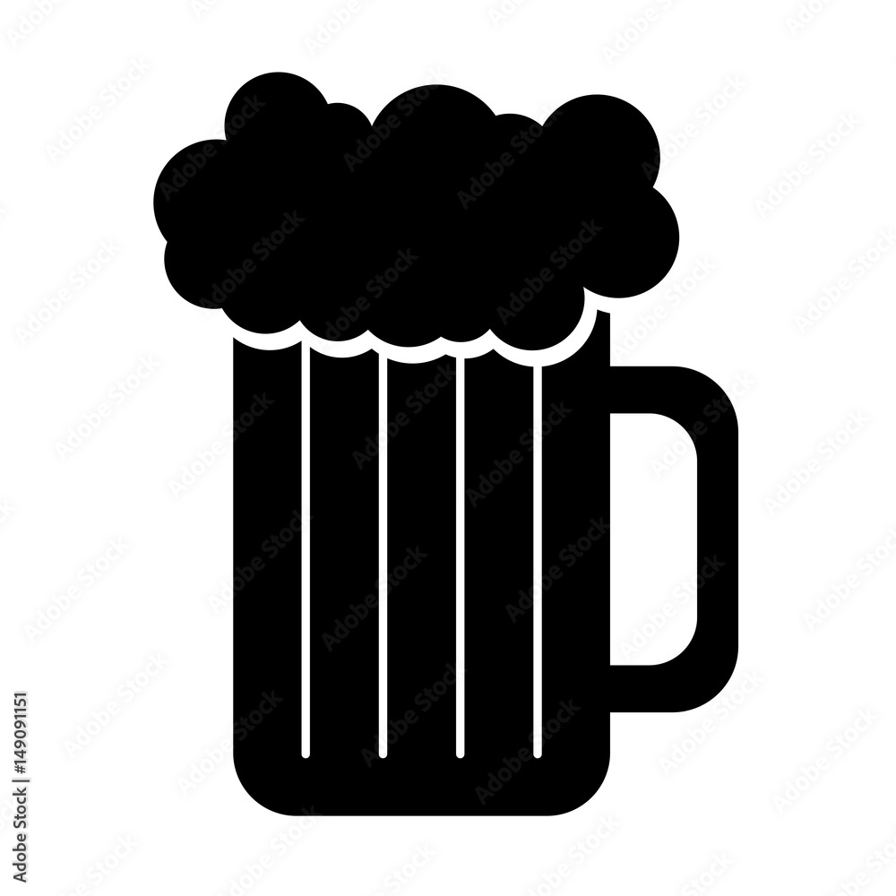fresh beer jar isolated icon vector illustration design fresh beer jar isolated icon vector illustration design