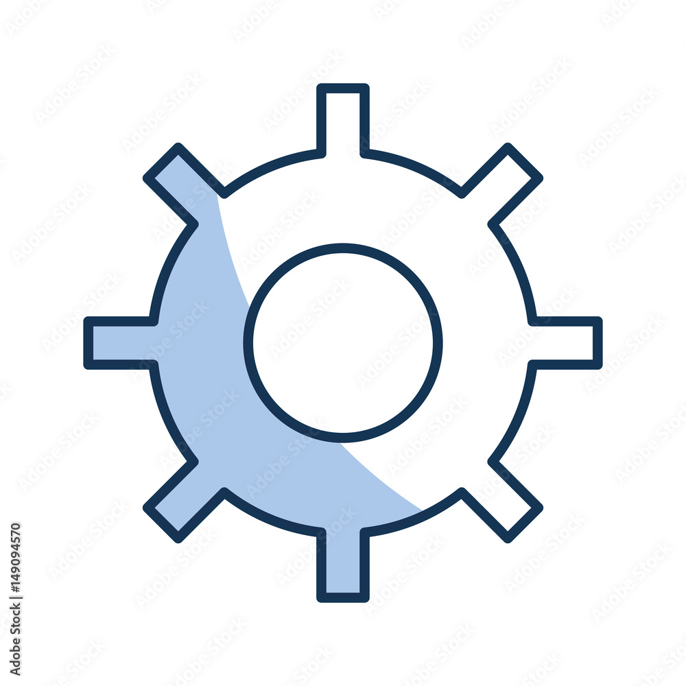 gear machine settings icon vector illustration design