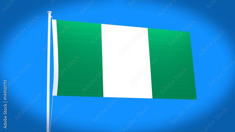 the national flag of  Nigeria