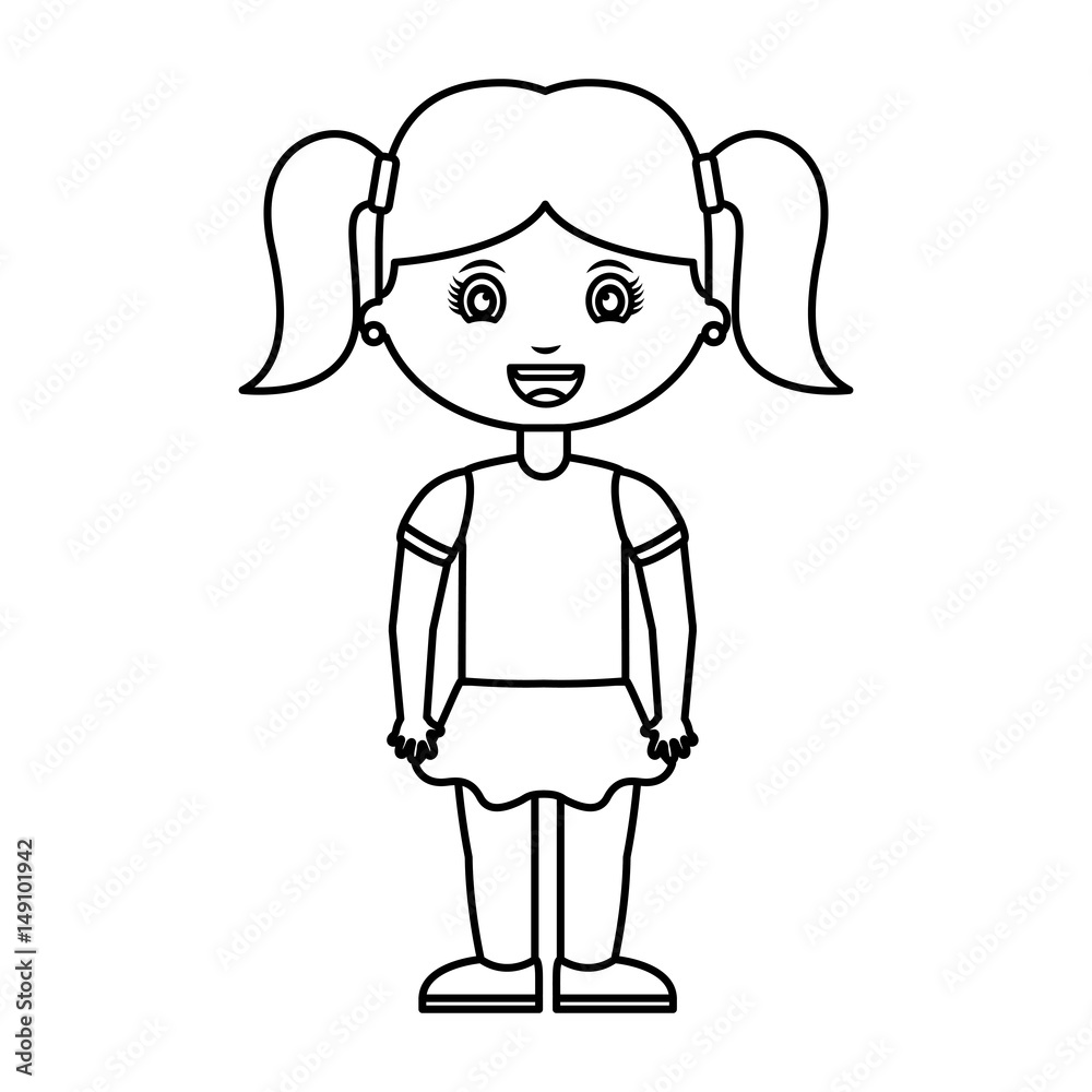 cute little girl student vector illustration design cute little girl student vector illustration design