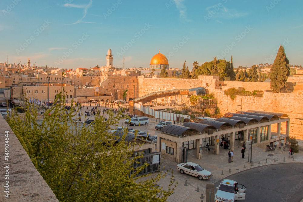 Fototapeta premium Spring views of the holy city Jerusalem