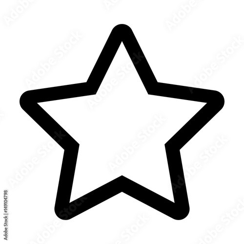 star silhouette isolated icon vector illustration design