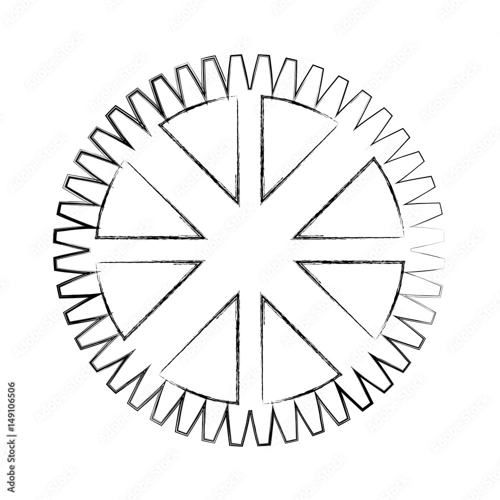 machinery gear isolated icon vector illustration design machinery gear isolated icon vector illustration design