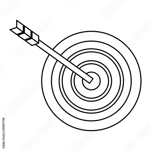 Target dartboard symbol icon vector illustration graphic design