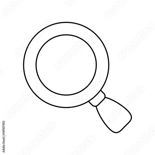 Magnifying glass lupe icon vector illustration graphic design