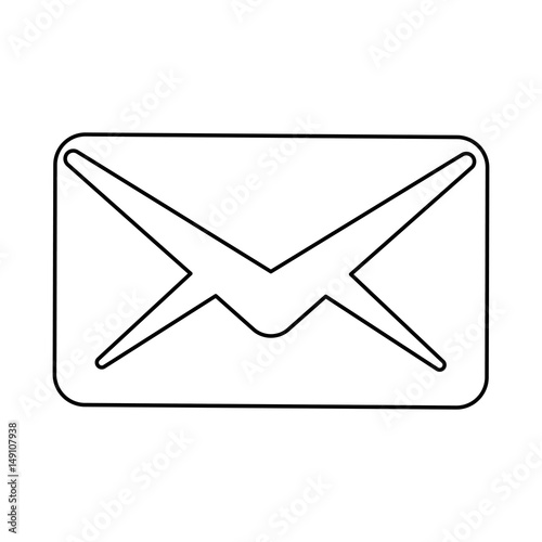 Email or mail symbol icon vector illustration graphic design