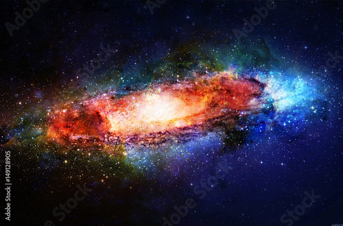 Cosmic galaxy and stars  color cosmic abstract background.