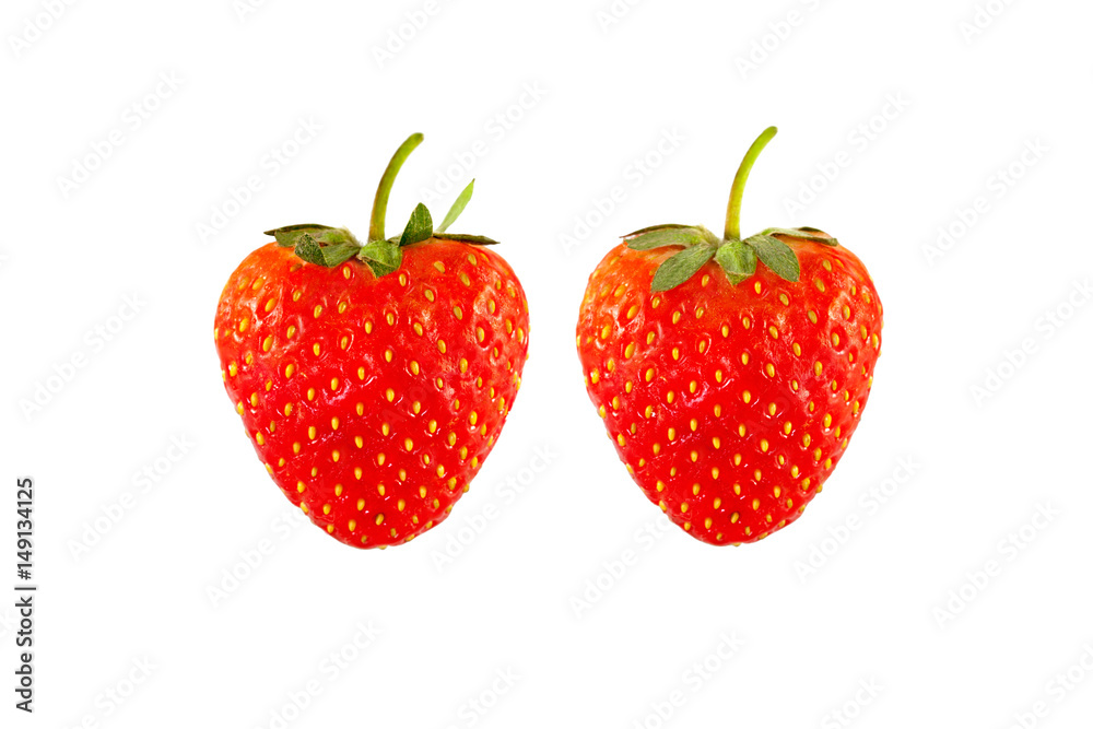 fresh strawberry isolated on white background fresh strawberry isolated on white background