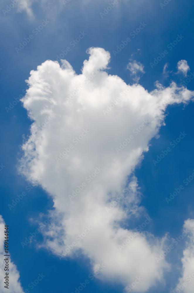 Obraz premium Blue sky with cloud. Sky cloud. 