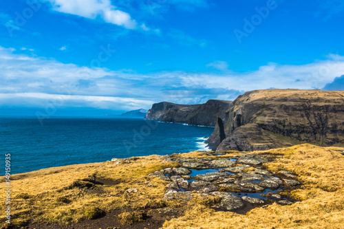 A Beautiful landscape with a rocky coastline