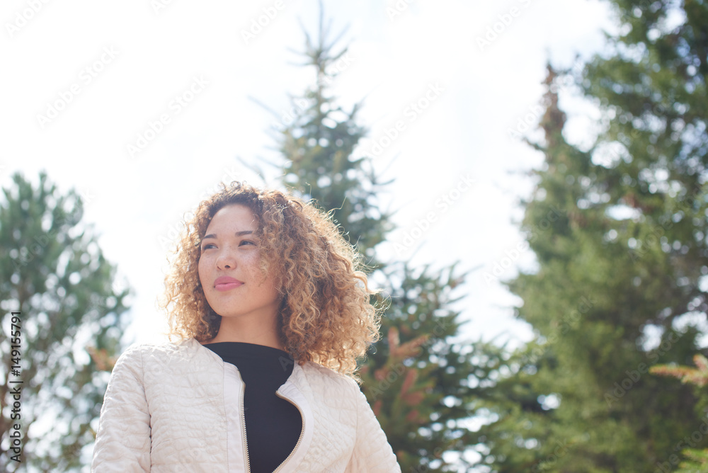 Portrait of a young Asian Kazakh woman Portrait of a young Asian Kazakh woman