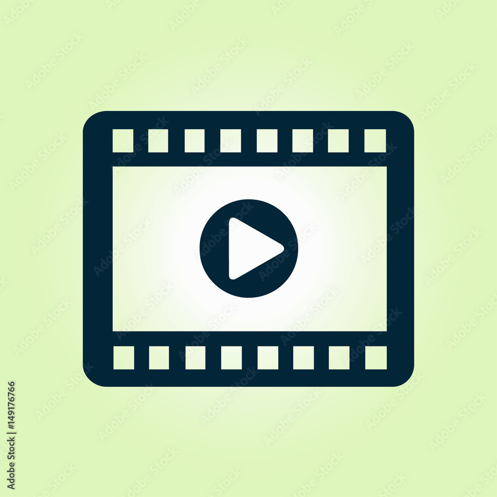 Video icon. Flat design style. Movie premiere. Live video Calendar. Video icon. Flat design style. Movie premiere. Live video Calendar.