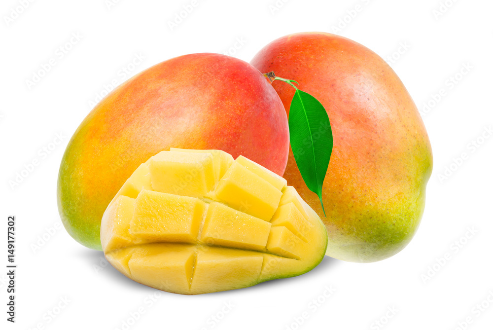 Mango isolated on white