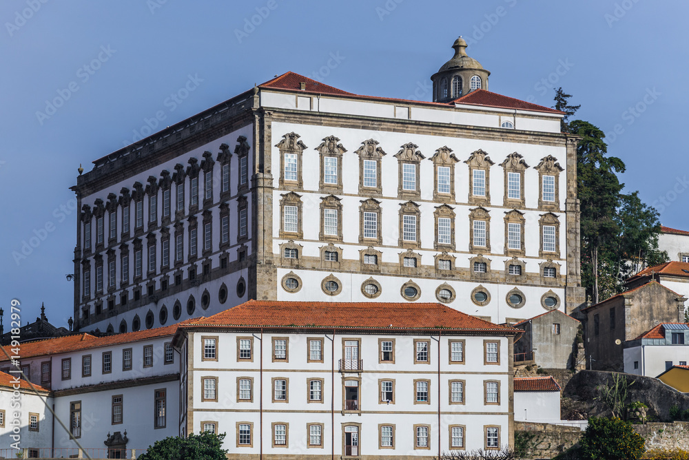 Bishop's Palace next to cathedral in Porto, Portugal