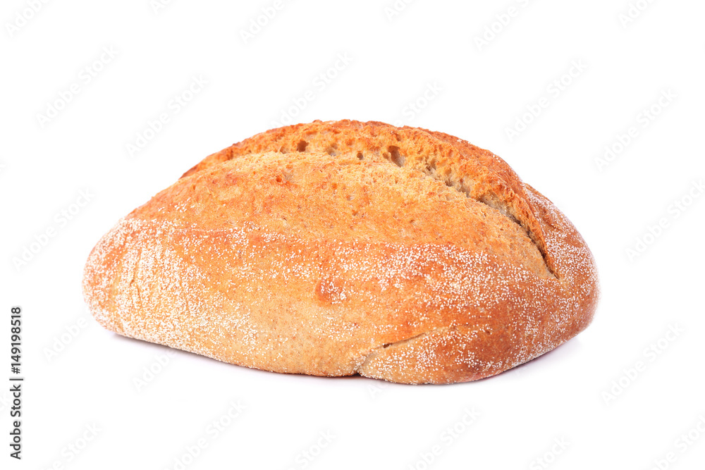 Bread isolated on white