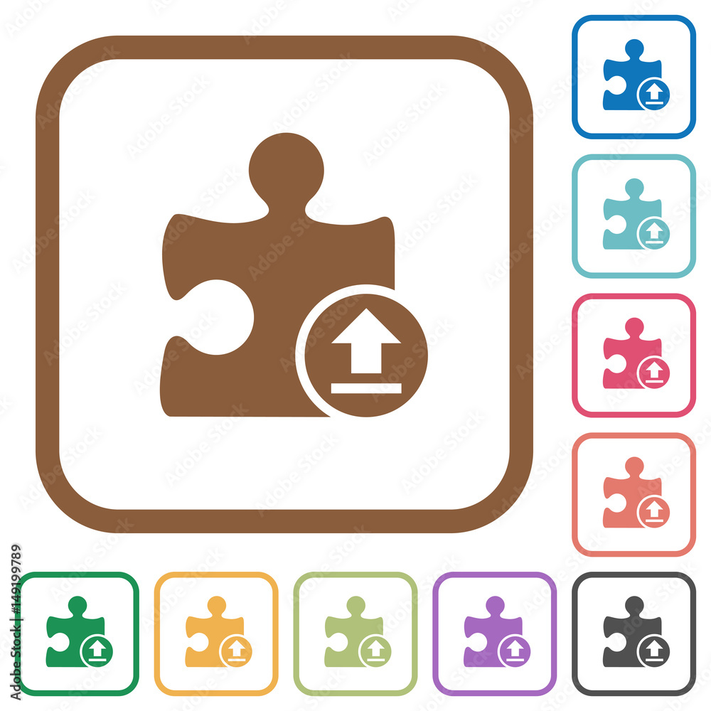 Upload plugin simple icons Upload plugin simple icons