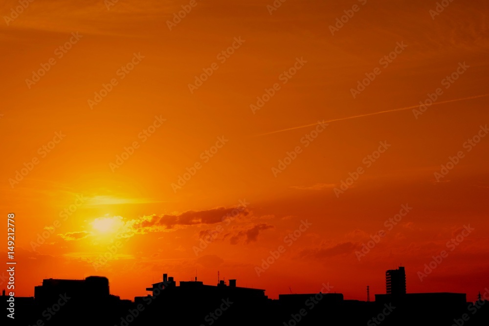 初夏の夕景