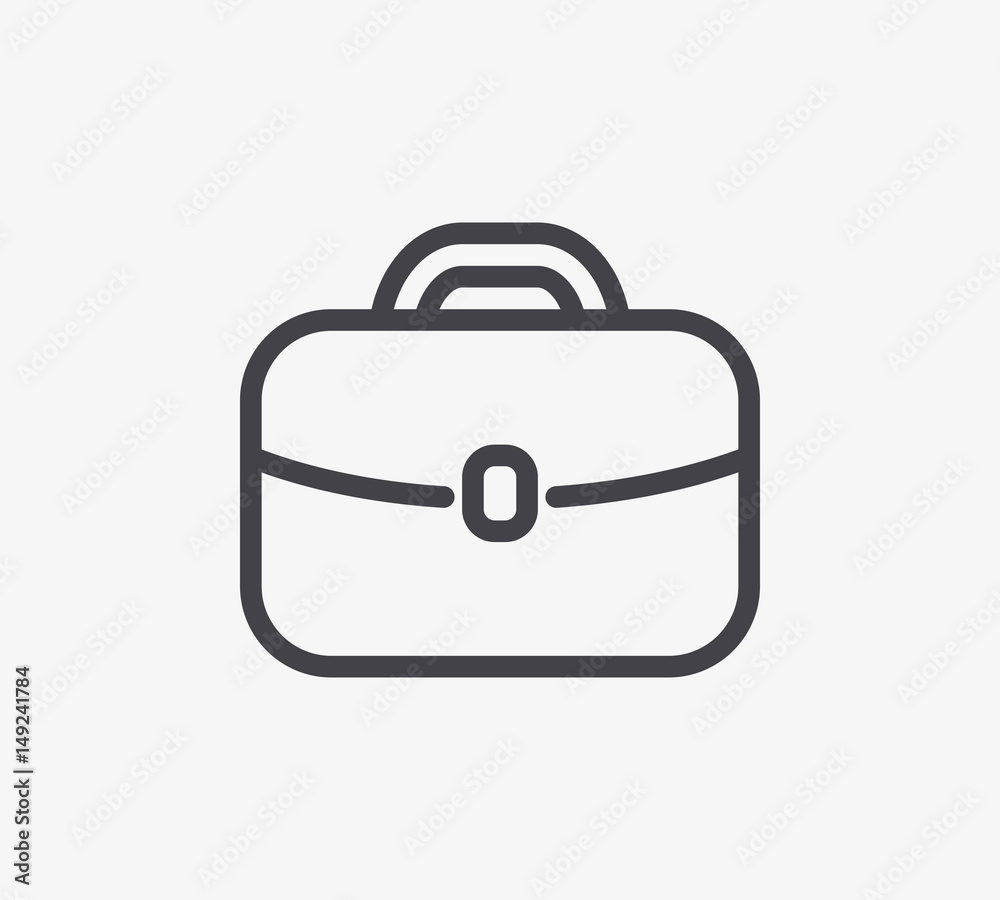 Briefcase Line Icon. Editable Stroke. Briefcase Line Icon. Editable Stroke.