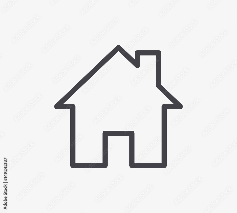 House Line Icon. Editable Stroke. House Line Icon. Editable Stroke.