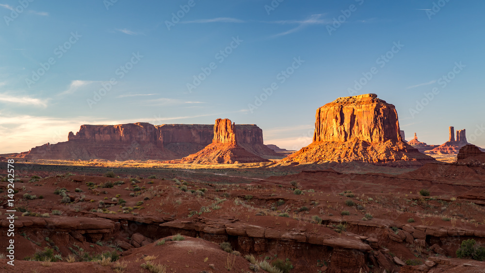 Landscape in Monument Valley.
