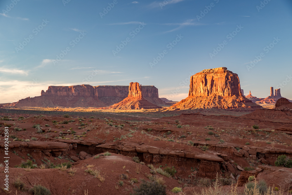 Landscape in Monument Valley.