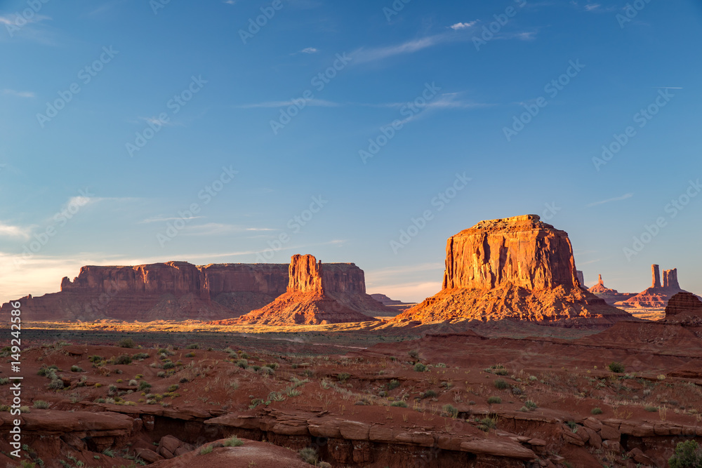 Landscape in Monument Valley.