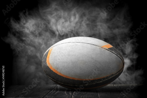 Canvas Print Old rugby ball