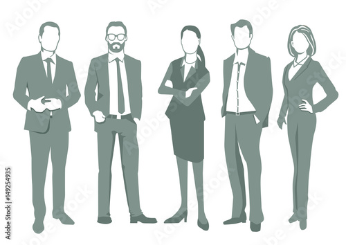 Wallpaper Mural Gruppe von Geschäftsleuten Illustration Torontodigital.ca