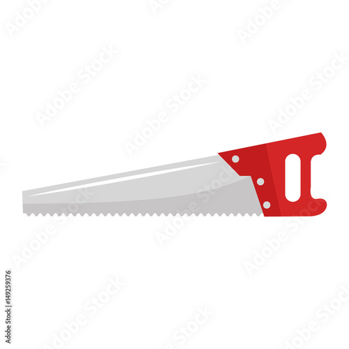 handsaw construction tool isolated icon vector illustration design