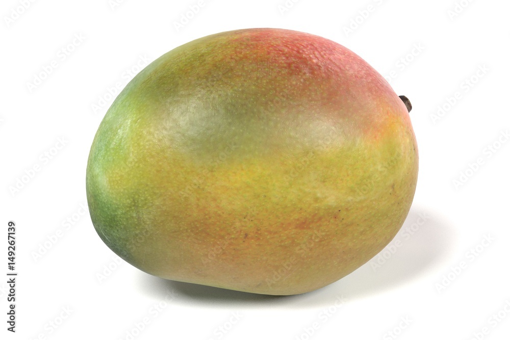 realistic 3d render of mango on white backround realistic 3d render of mango on white backround