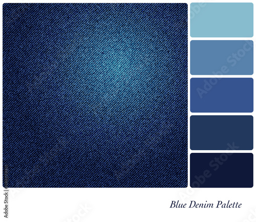 Blue denim palette