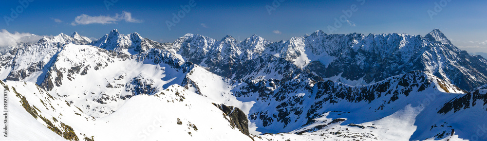 Obraz premium Tatry Wysokie - widok z Zawratu