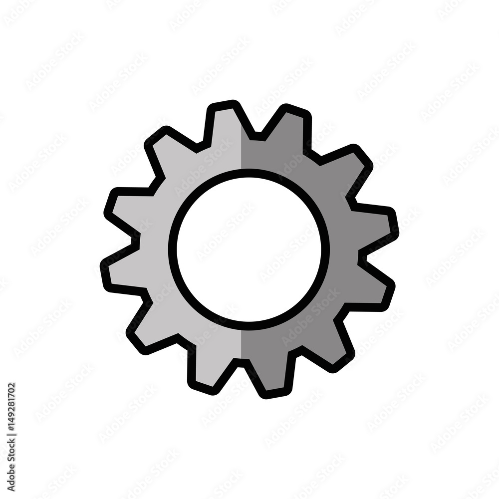Gear machinery piece icon vector illustration graphic design Gear machinery piece icon vector illustration graphic design