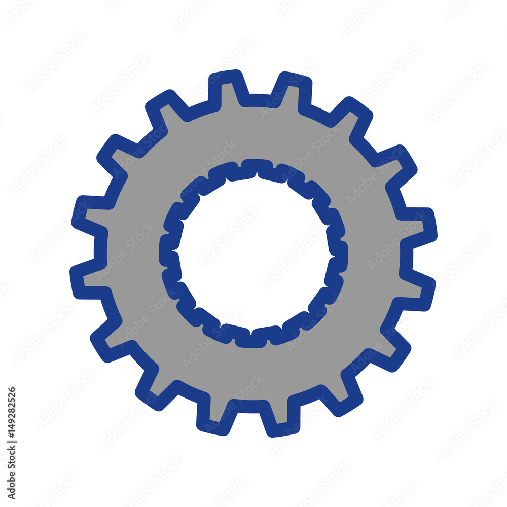Gear machinery piece icon vector illustration graphic design Gear machinery piece icon vector illustration graphic design
